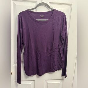Madewell‎ Rich Purple Long Sleeve Tee